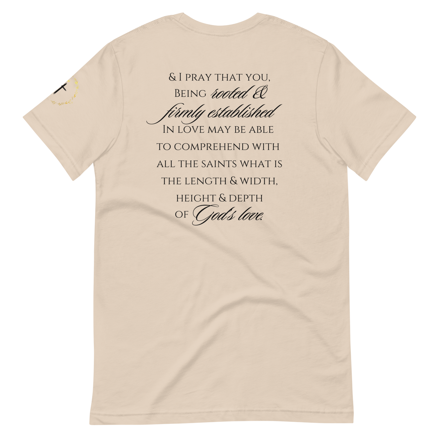 Rooted. (& I Pray) T-Shirt - Soft Cream