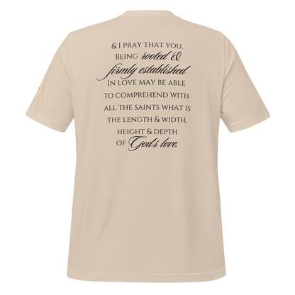 Rooted. (& I Pray) T-Shirt - Soft Cream