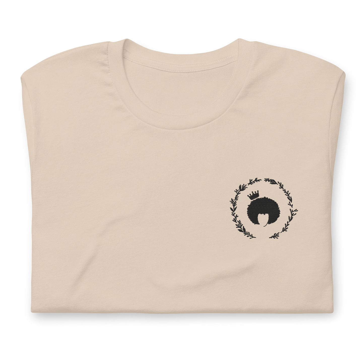 Queen Naturals Embroidered Logo Shirt - Soft Cream