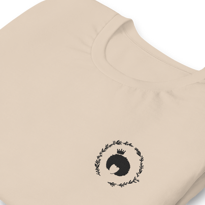 Queen Naturals Embroidered Logo Shirt - Soft Cream