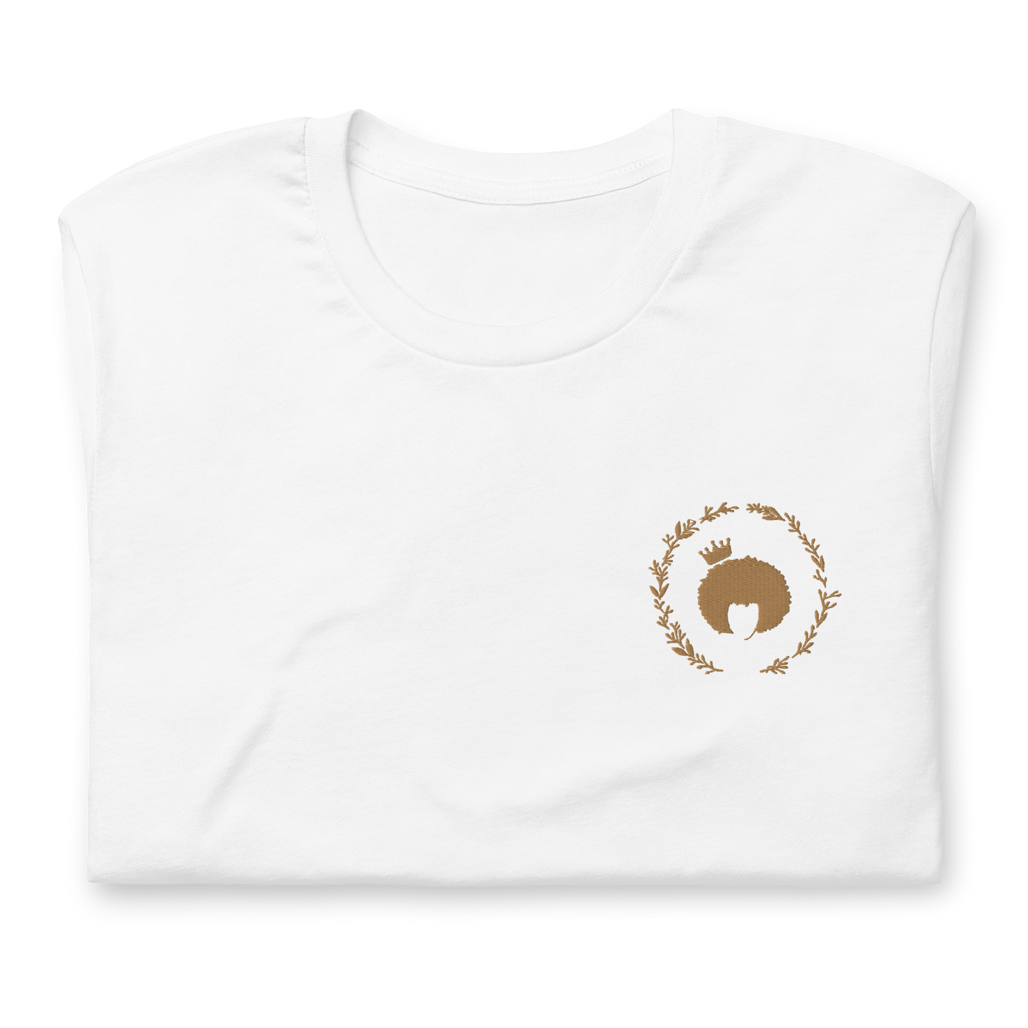 Queen Naturals Embroidered Logo Shirt - White