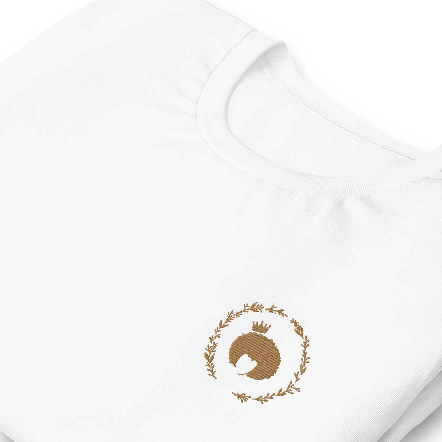 Queen Naturals Embroidered Logo Shirt - White